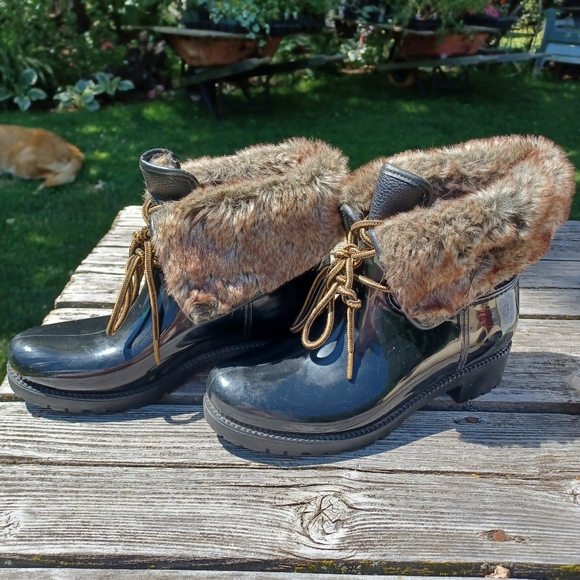 Dav furry rubber boots - Picture 3 of 13